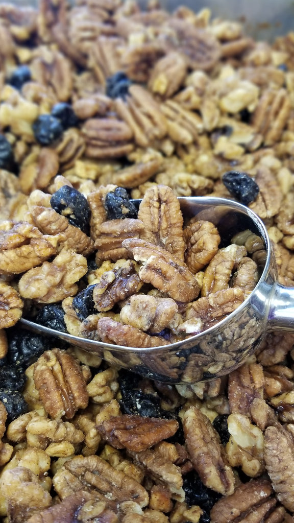 Sweet Maple Pecan Snack Mix with Cherries, Apples, and Cinnamon
