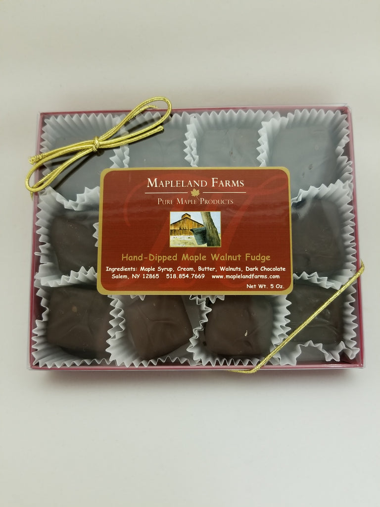 Chocolate Dipped Maple Walnut Fudge - package view