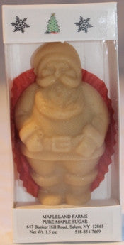 Mapleland Farms Maple Sugar in the shape of Santa